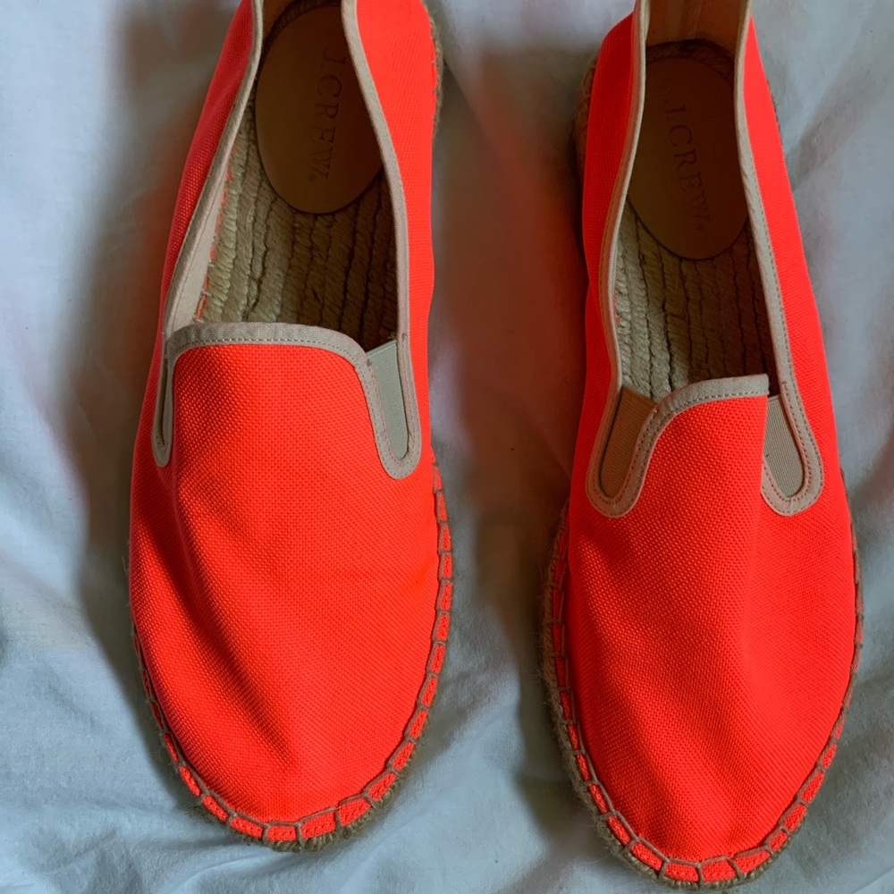 Hot pink J Crew espadrille